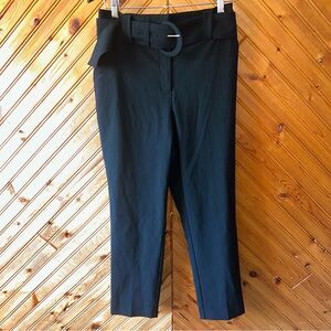 Rachel Zoe Black Cropped Pants with Belt Sz 6